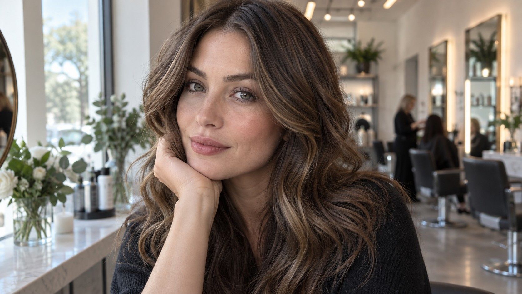 Hair colour choices for grey eyes